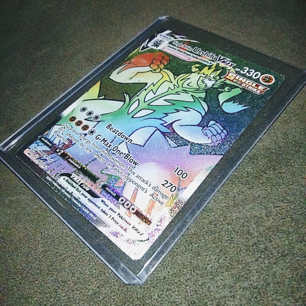 Rainbow Secret Rare Single Strike Urshifu VMAX 167/163 